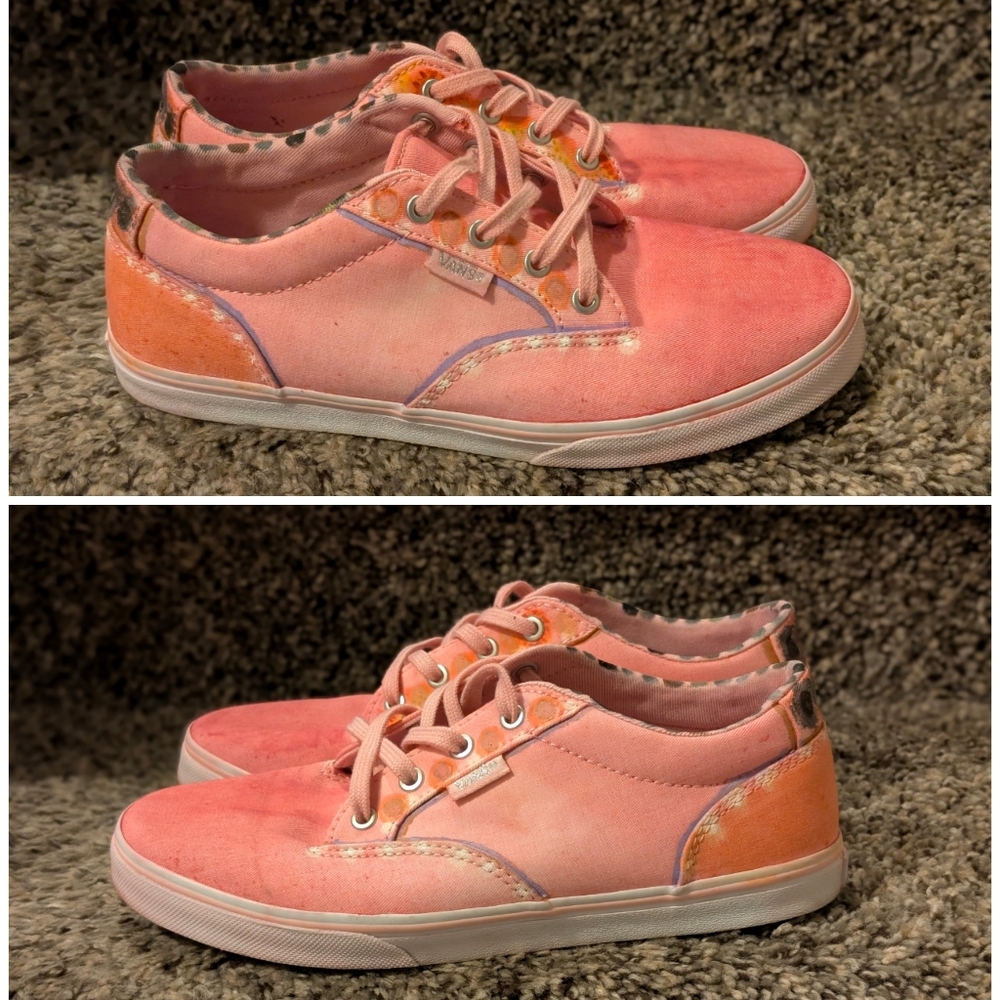 Vans Atwood Missy Pink Girls Sneakers Sz 5